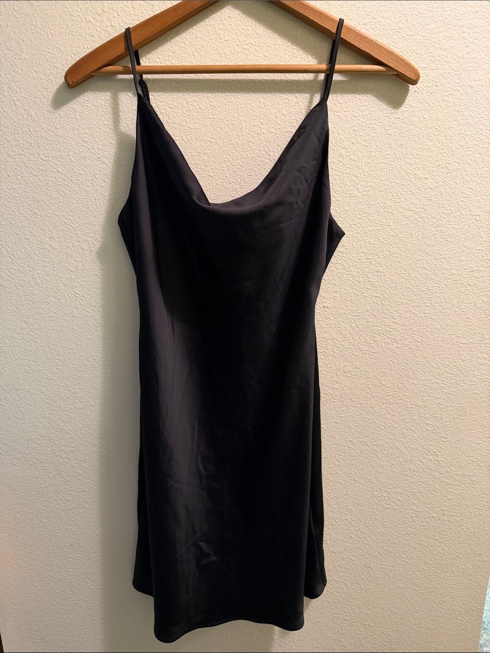 Urban Outfitters Black Cowl Slip Mini Dress - Picture 3 of 4